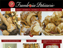 Tablet Screenshot of framboisepatisserie.com